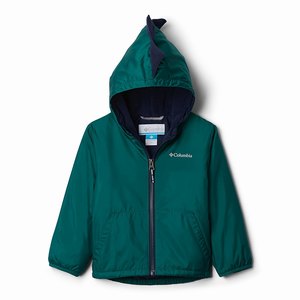 Columbia Kitterwibbit™ Hooded Skinna Lined Jacka Pojkar MörkGröna (FQNSP5471)